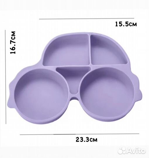 Силиконовая тарелка детская