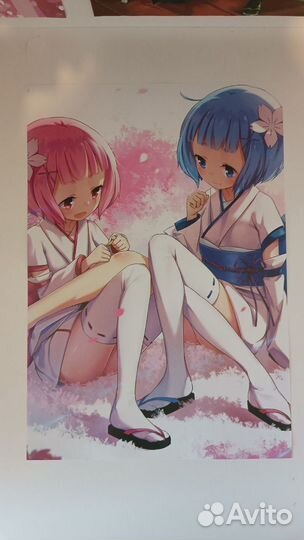 Набор плакатов Re Zero 5 шт