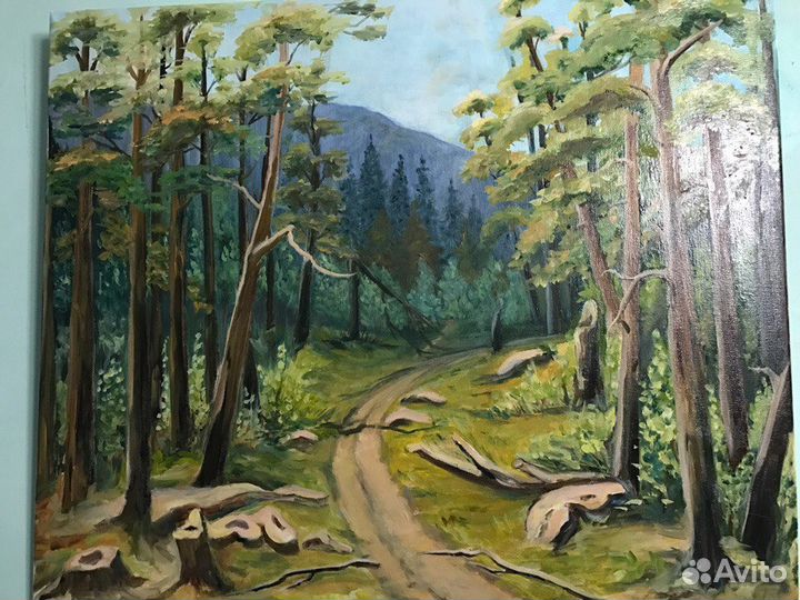 Картина маслом холст