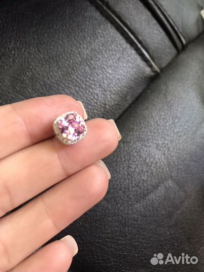 Серебряное кольцо серьги 925