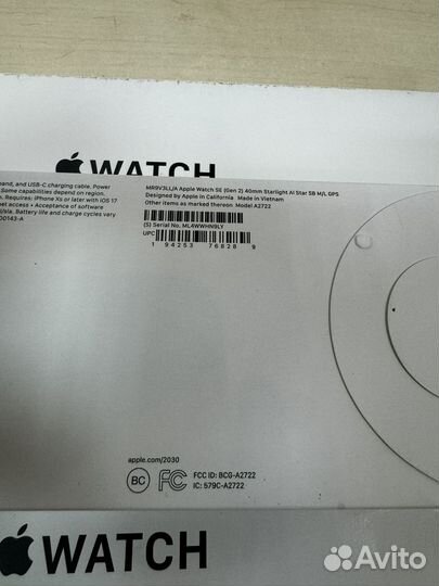 Apple Watch SE 2 40mm Starlight M/L