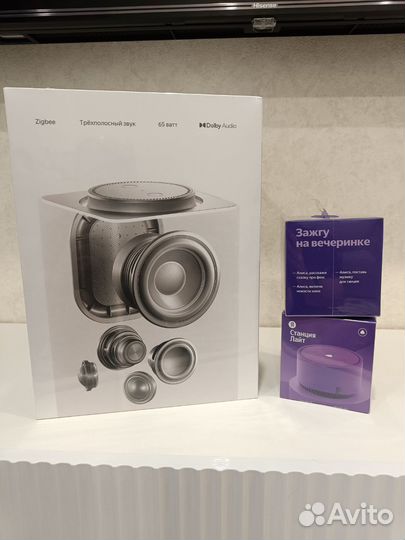 Умная колонка Яндекс станция Макс с zigbee 65 Вт