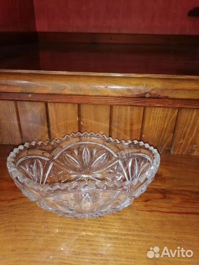 Хрустальный рог и вазы СССР