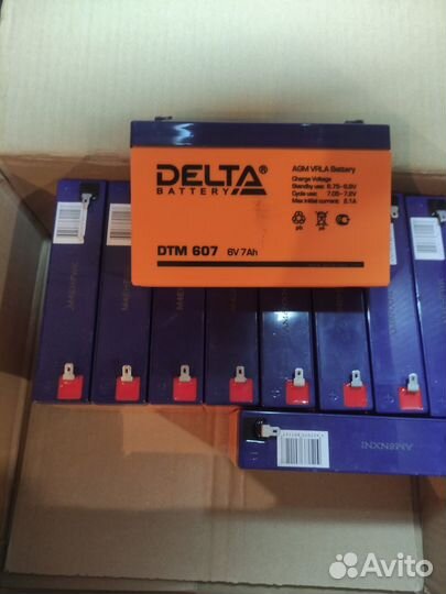 Аккумуляторная батарея Delta DTM 607 (6V/7Ah) 2шт