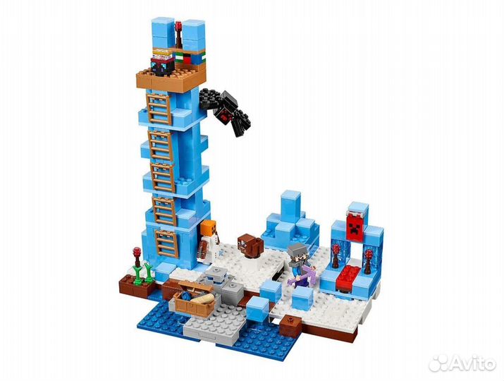 Конструктор 10621 Майнкрафт Ледяные шипы 464дет