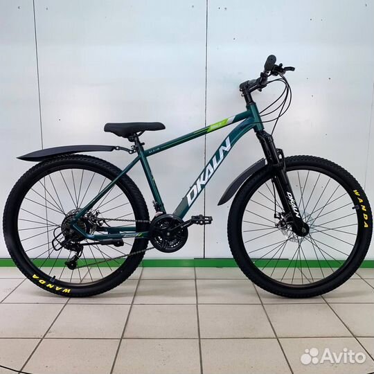 Велосипед горный зелёный