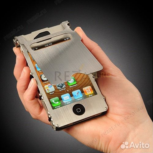 Чехол для iPhone 4/4S iNoxCase Silver CR/inox4G
