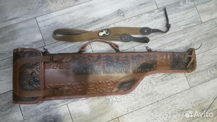 Чехол / Кобура для ружья и патронтаж, кожа