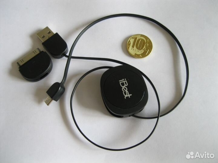 Новый кабель USB - микроusb + переходник для Apple