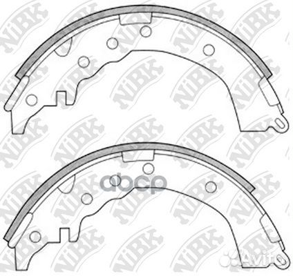 Колодки тормозные барабанные задние NiBK FN2338