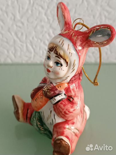 Лефортовский фарфор игрушки ёлочные,статуэтка