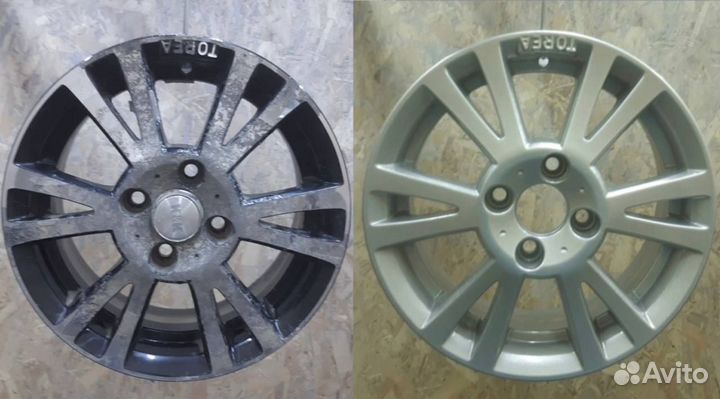 Пескоструйная обработка порошковая покраска дисков