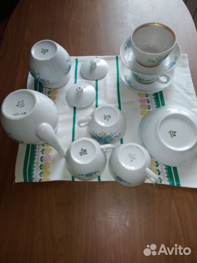 Кузяевский чайный сервиз времен СССР