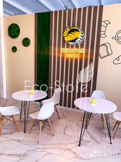 Панно из мха круглое