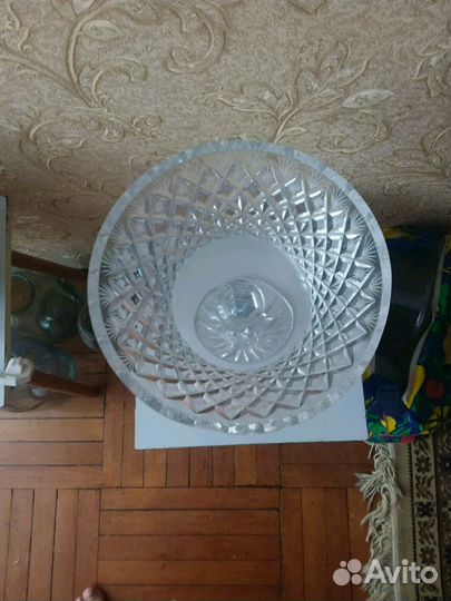 Винтажная хрустальная ваза (СССР)