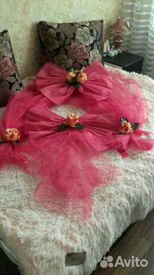 Украшение для свадебного автомобиля