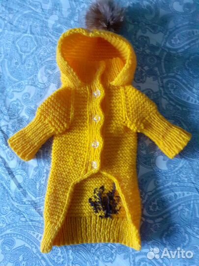 Удлиненная кофточка для собак мелких пород