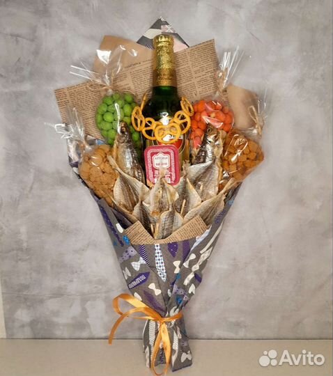 Мужские съедобные букеты бюджет до 1600