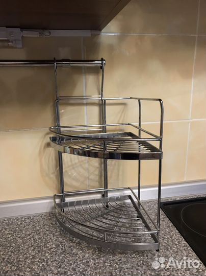 Полка угловая на рейлинг