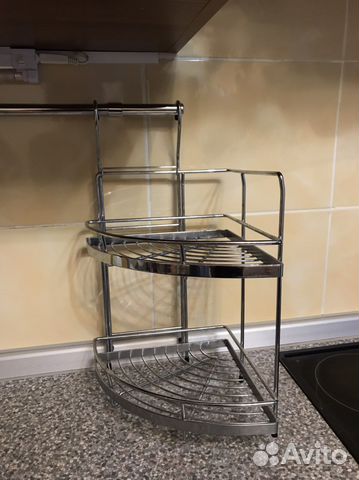 Полка угловая на рейлинг