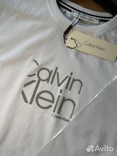 Футболка мужская Calvin Klein белая новая Турция