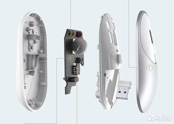 Мышь беспроводная Xiaomi Mi Portable Bluetooth Mou