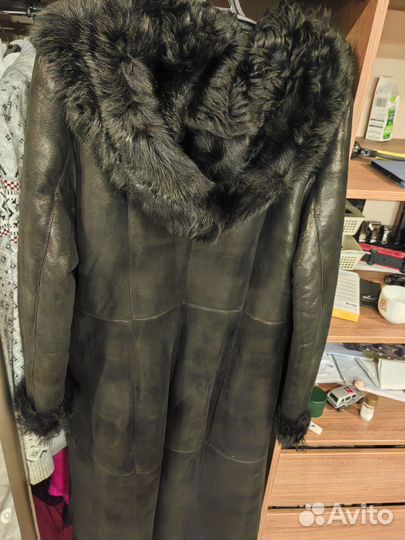 Дубленка натуральная женская 48 50 длинная