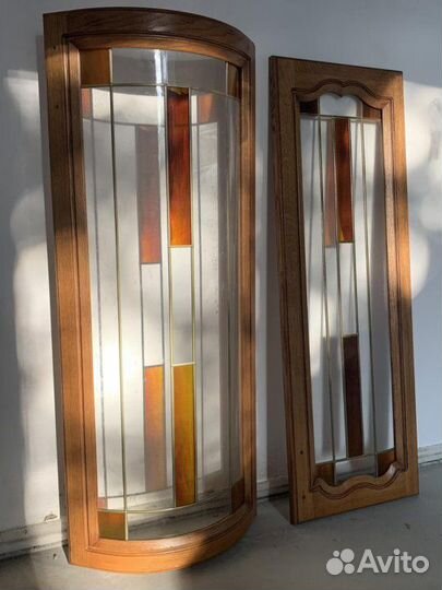 Кухонные фасады из массива дуба с виражом