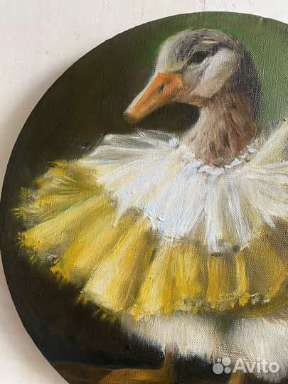 Картина маслом с животными интерьерная