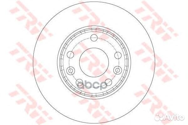 Диск тормозной перед DF6072 TRW