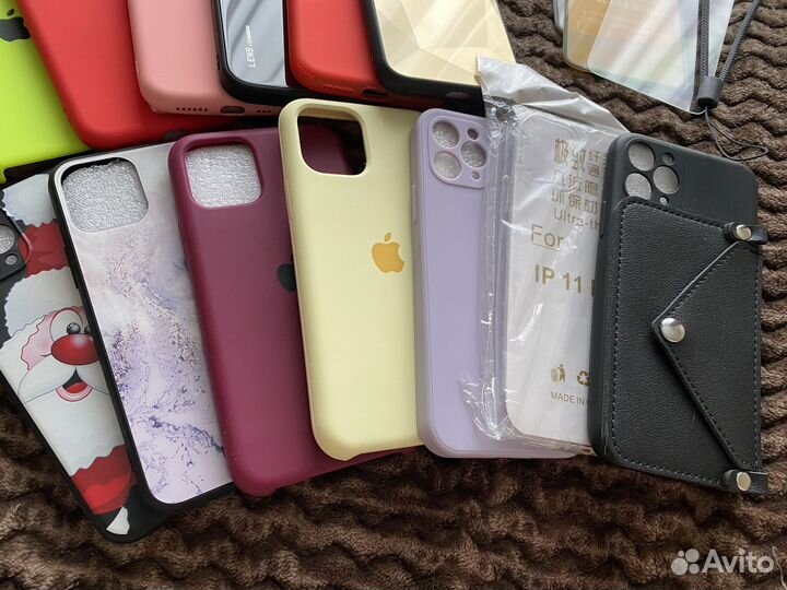 Чехлы и стёкло на iPhone11PRO