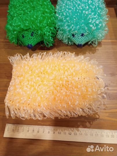 Детские мочалки-ëжики
