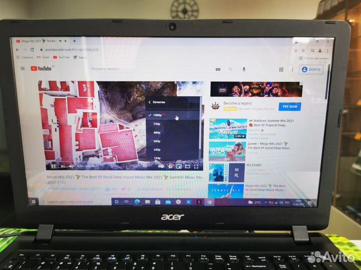 Отличный ноутбук Acer на ssd intel + Geforce 920