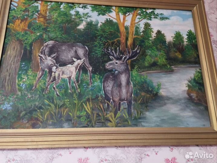 Картина маслом на холсте СССР