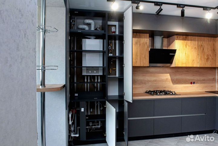 Угловая кухня в потолок.Кухонный гарнитур на заказ