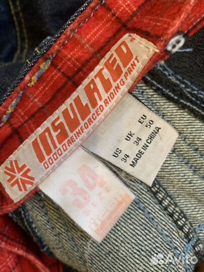 Мото джинсы мужские icon insulated