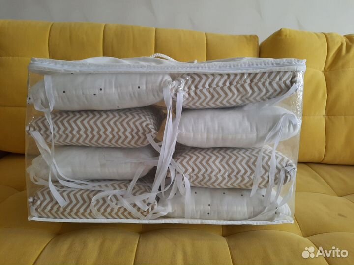 Бортики-подушки в детскую кроватку