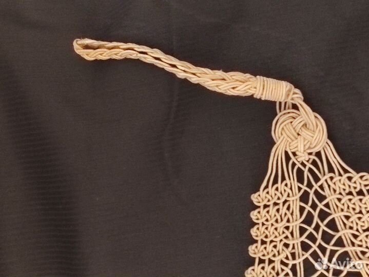 Мочалка для бани макраме