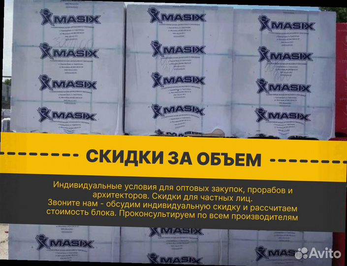 Газоблок Masix с доставкой