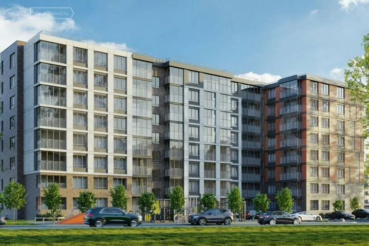 2-к. квартира, 64,6 м², 6/9 эт.