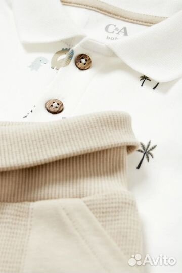 Костюм сет комплект с поло са C&A рост 80