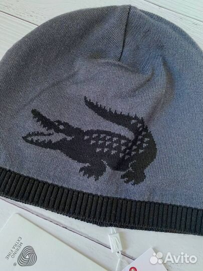 Шапка двусторонняя Lacoste Оригинал