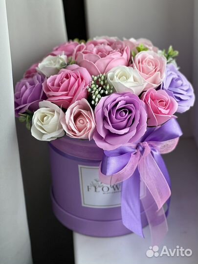 Букеты цветы из мыльных роз в наличии