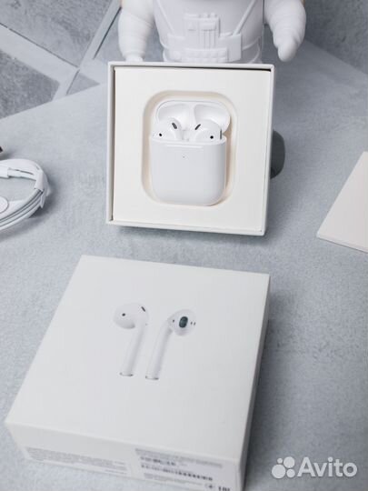 Беспроводные наушники Apple Air Pods 2+Чехол
