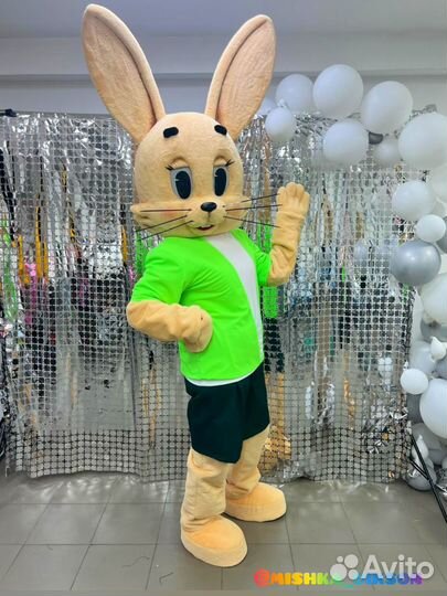 Белый мишка поздравляет, ростовые куклы