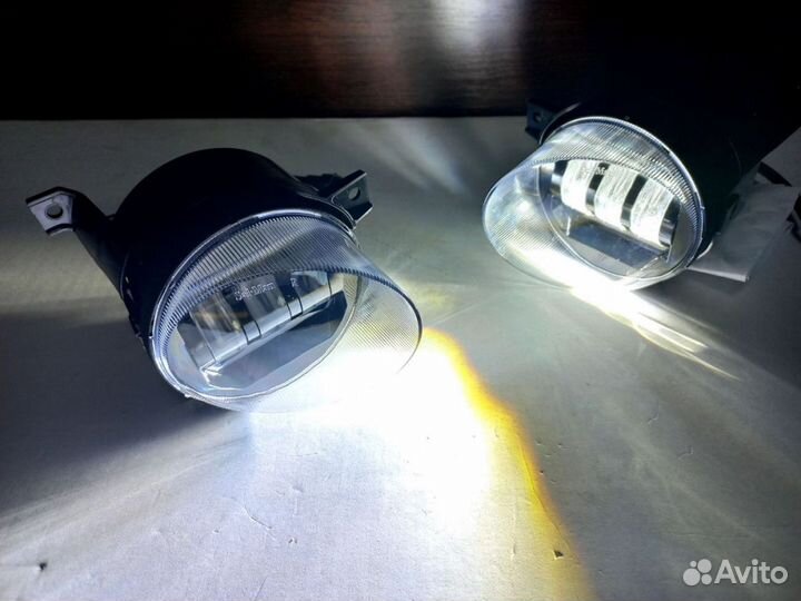 LED птф Фольксваген 2 режима (белый-желтый)