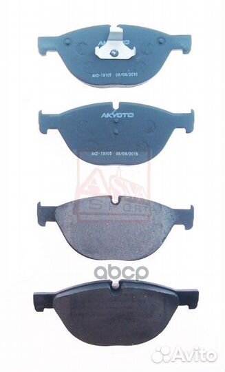 Колодки тормозные дисковые перед AKD19105 akyoto