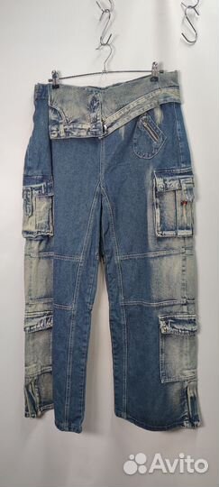 Новые женские джинсы-карго 48р