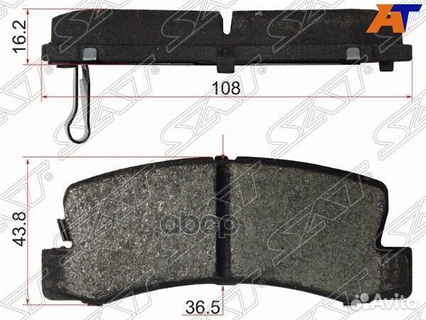 Колодки тормозные зад toyota harrier 01-03/toyota