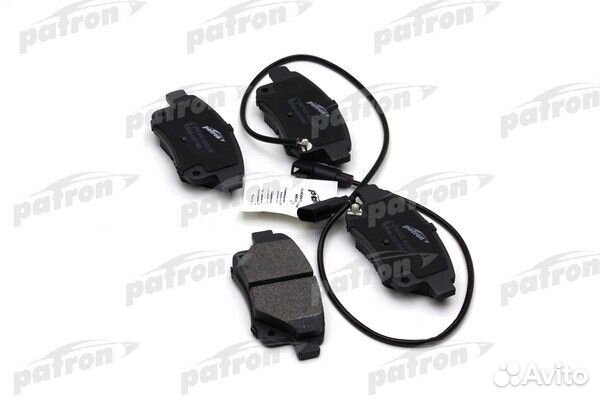 Колодки тормозные задние дисковые 122,9*53,7 с датчиком износа